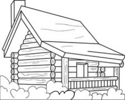 Log Cabin Coloring Page | Clipart Panda - Free Clipart Images ...