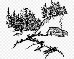 Log cabin Drawing Clip art - farm scenery png download - 756*720 ...