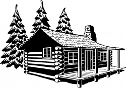 Log cabin Cottage Clip art - Modern House sckech png ...