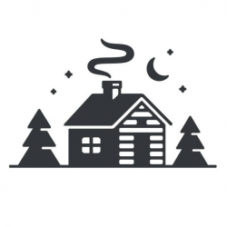 Image result for log cabin silhouette | Holiday Frap Inspo ...