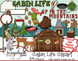 summer camp cabins clip art 2018 - athelred.com