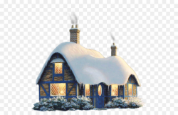 Gingerbread house Clip art - Transparent Snowy Winter House PNG ...
