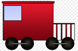 Train Rail transport Caboose Passenger car Clip art - Caboose ...