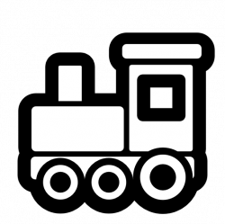 Black And White Train Clipart