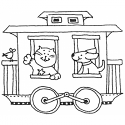Train Caboose Drawing at GetDrawings.com | Free for personal use ...