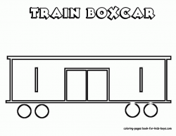 Boxcar Coloring Page #17061