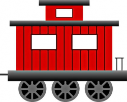 Little Red Caboose Image, Train Image, Train Wall Art, Train Print ...