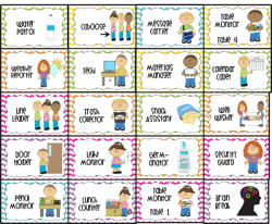 free Classroom Job Chart Labels | water patrol (2), caboose, message ...