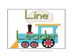 Line Leader & Caboose w/ Train Clip Art-- Use as Floor Tiles or ...
