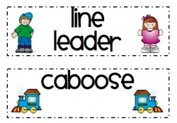 Line Leader Caboose Clipart - Letters