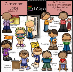 Classroom Jobs Clip Art Bundle
