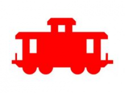 caboose clip art little red caboose image train image train wall art ...
