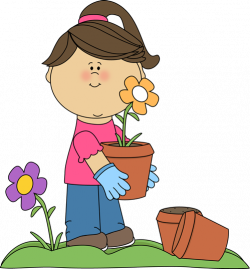 Girl Planting Flowers | 