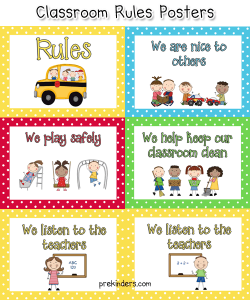 Pre-K Classroom Rules | Classroom rules, Pre kindergarten and ...