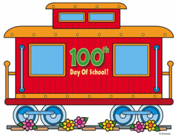 100th Day of School Train Caboose | Printable Clip Art and Images