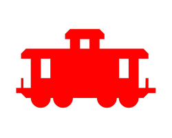 Caboose Outline Clipart