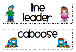 line leader printables | Line Leader / Caboose Cards | Pre k ideas ...