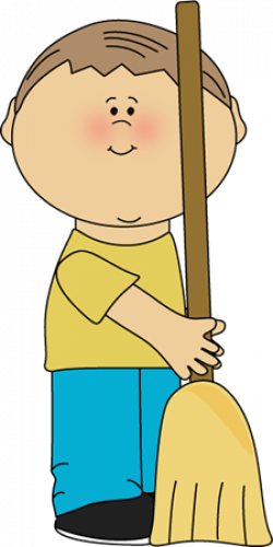 Boy Classroom Sweeper Clip Art - Boy Classroom Sweeper Vector Image ...