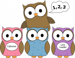 Owl Line Counter Clip Art - Owl Line Counter Vector Image