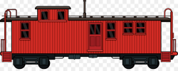 Rail transport Train Passenger car Goods wagon Caboose - Creative ...