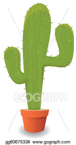 EPS Illustration - Cartoon mexican cactus. Vector Clipart gg60675338 ...