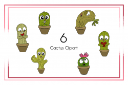 Cactus Clipart-Desert Clipart-Cacti Clipart-Cartoon-Sticker Clipart ...