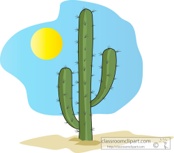 Cactus Clipart Clipart- single_green_cactus_05a - Classroom Clipart