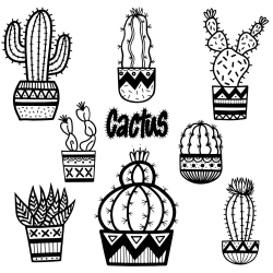 Cactus Clip Art, Cactus, Cute cactus,hand drawn, Doodles, Plants ...
