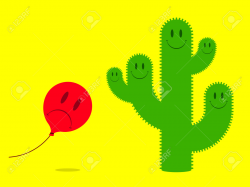 Smiley Face Cactus Clipart