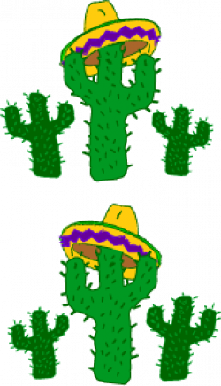 Mexico fiesta cinco de mayo border - cactus with sombrero | Cinco de ...