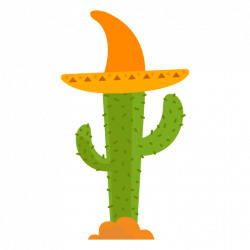 Mexico hat cactus - Transparent PNG & SVG vector