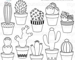 Cactus Drawing Outline at GetDrawings.com | Free for personal use ...
