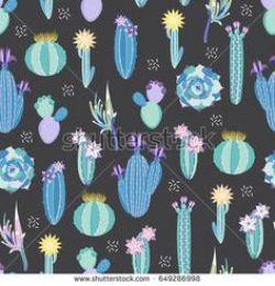 Cactus clip art and patterns Graphics * 10 Cactus clipart - 10 (EPS ...