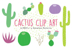 Cactus Clip Art and Patterns ~ Illustrations ~ Creative Market