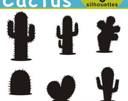 Cactus silhouettes | Etsy