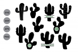 Cactus svg, cactus clipart, Cactus Mono | Design Bundles