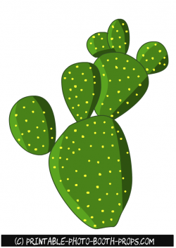 Free Printable Cactus Photo Booth Prop | Canvas painting | Pinterest ...