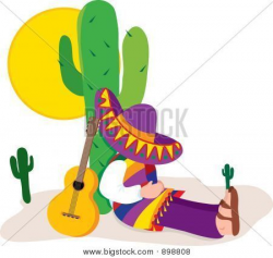 images+of+cactus+with+sleeping+mexican+with+sombrero | Colorful man ...