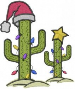Full Version of Christmas Lights & Ribbon on Saguaro Cactus Clipart ...