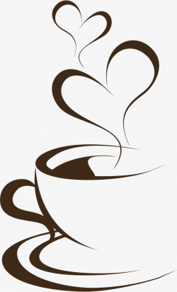 Hand Painted Brown Coffee Cup, Cup, Clipart PNG Transparent ...