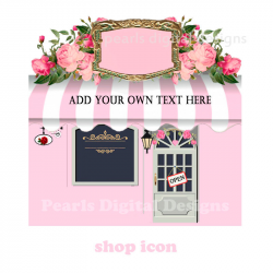 Pink clipart awning - Pencil and in color pink clipart awning