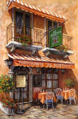 Italian Cafe Paintings | Italian Cafe | Cafes | Pinterest | Italian ...
