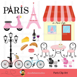 Paris Clipart, Paris Clip Art, Eiffel Tower Clipart, Macaron, Cheese ...