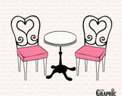 french bakery clip art | Cafe Table and Chairs Clip Art - Fr ...