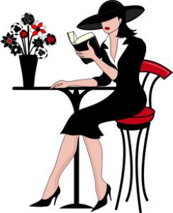 Painting of Woman Reading Book | Reading Clipart Image ...