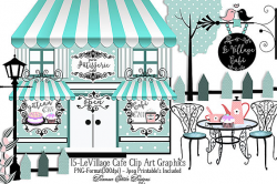 Awesome Idea Paris Clipart Clip Art Cafe Bakery Card Making - cilpart