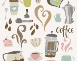Coffee and Coffee Bean Clipart, Coffee Cup and Coffee Pot Clip Art ...