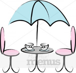French Cafe Table Clipart | Cafe Clipart