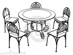 Cafe Table And Chairs Clipart Restaurant Table And Chairs Clipart ...