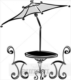 Black patio umbrella » looking for sidewalk cafe clipart cafe ...